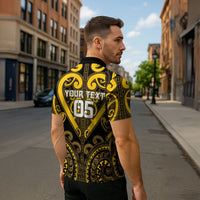 Custom Aotearoa Ngati Whatua Zipper Polo Shirt Maori Tribal Pattern LT05 - Polynesian Pride