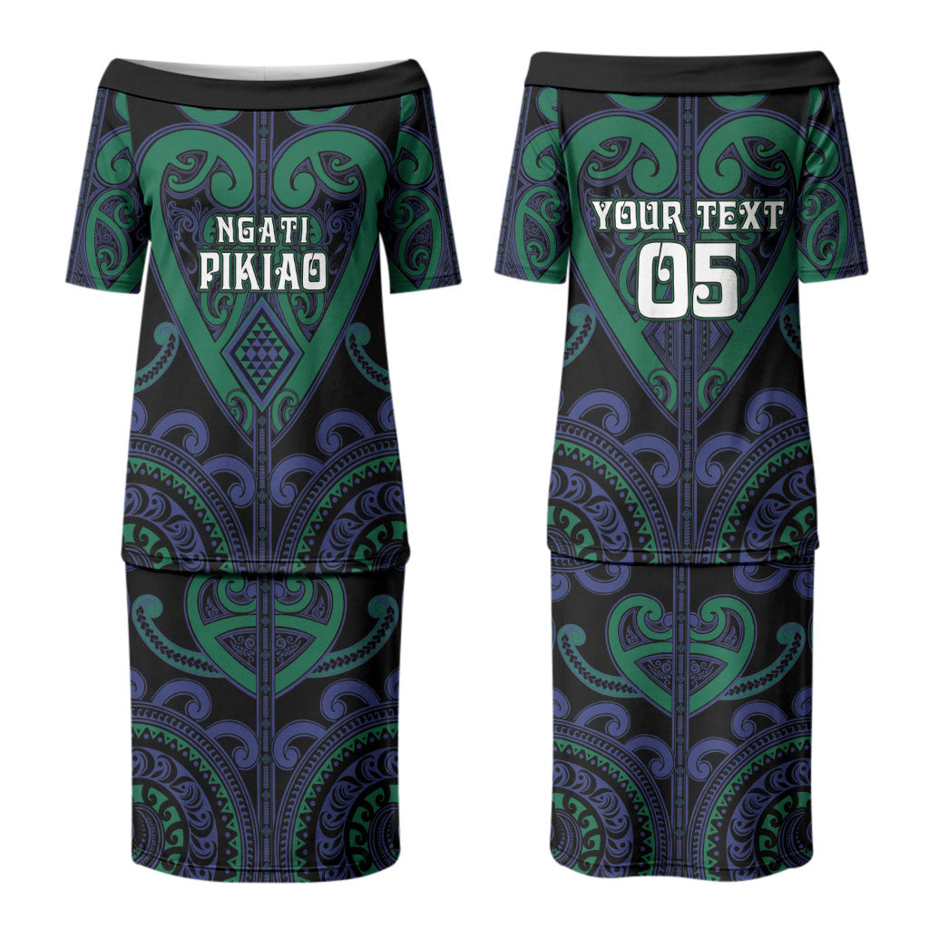Custom Aotearoa Ngati Pikiao Couples Matching Puletasi and Hawaiian Shirt Maori Tribal Pattern LT05 - Polynesian Pride