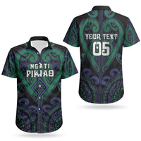 Custom Aotearoa Ngati Pikiao Couples Matching Summer Maxi Dress and Hawaiian Shirt Maori Tribal Pattern LT05 - Polynesian Pride