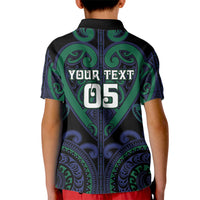 Custom Aotearoa Ngati Pikiao Kid Polo Shirt Maori Tribal Pattern LT05 - Polynesian Pride
