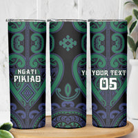Custom Aotearoa Ngati Pikiao Skinny Tumbler Maori Tribal Pattern LT05 - Polynesian Pride