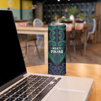 Custom Aotearoa Ngati Pikiao Skinny Tumbler Maori Tribal Pattern LT05 - Polynesian Pride