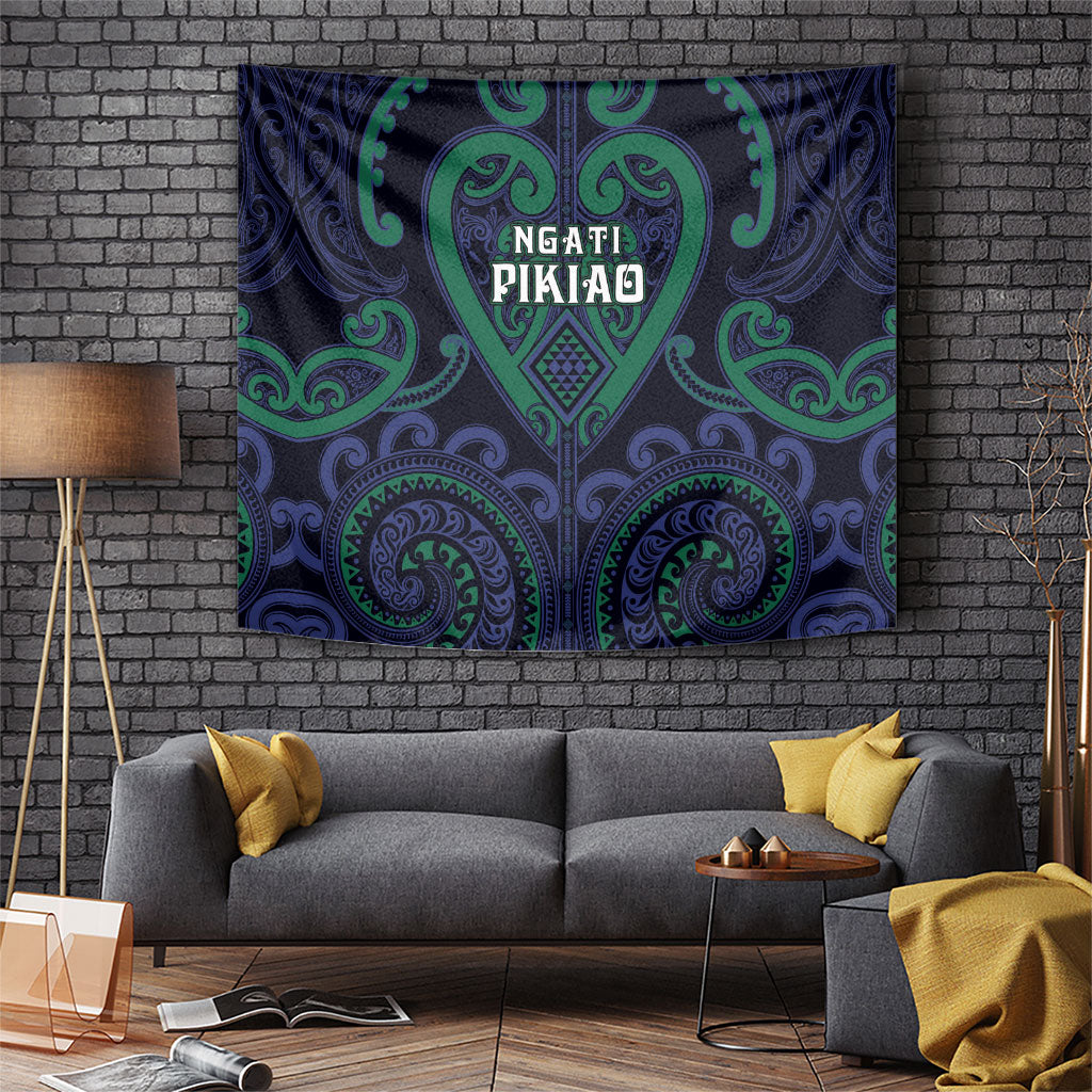 Aotearoa Ngati Pikiao Tapestry Maori Tribal Pattern LT05 Green - Polynesian Pride