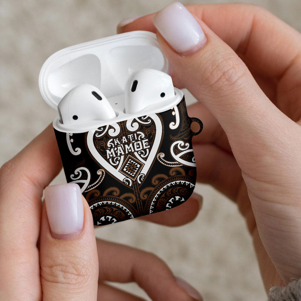 Aotearoa Kati Mamoe AirPods Case Maori Tribal Pattern LT05 - Polynesian Pride