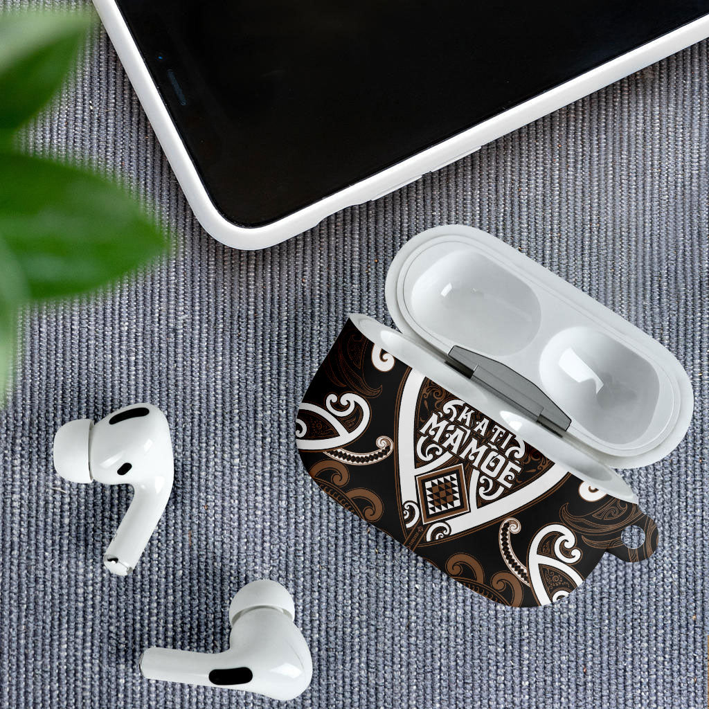 Aotearoa Kati Mamoe AirPods Case Maori Tribal Pattern LT05 - Polynesian Pride