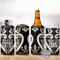 Custom Aotearoa Kati Mamoe 4 in 1 Can Cooler Tumbler Maori Tribal Pattern LT05 - Polynesian Pride