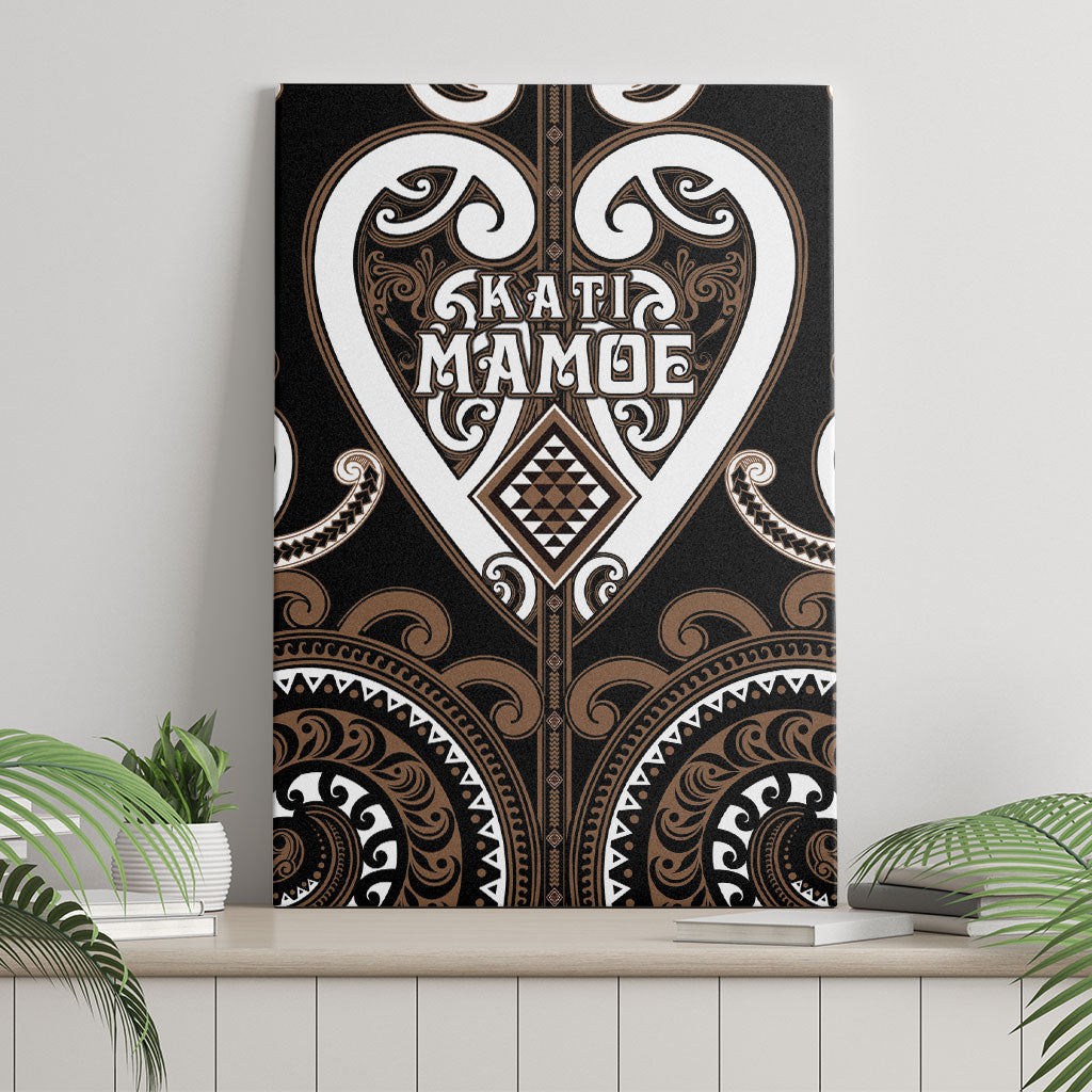 Aotearoa Kati Mamoe Canvas Wall Art Maori Tribal Pattern LT05 - Polynesian Pride