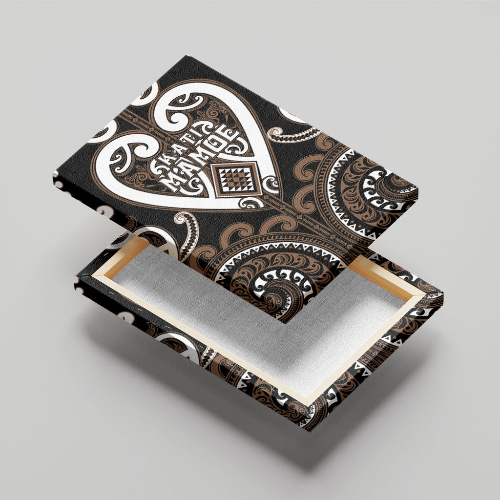 Aotearoa Kati Mamoe Canvas Wall Art Maori Tribal Pattern LT05 - Polynesian Pride