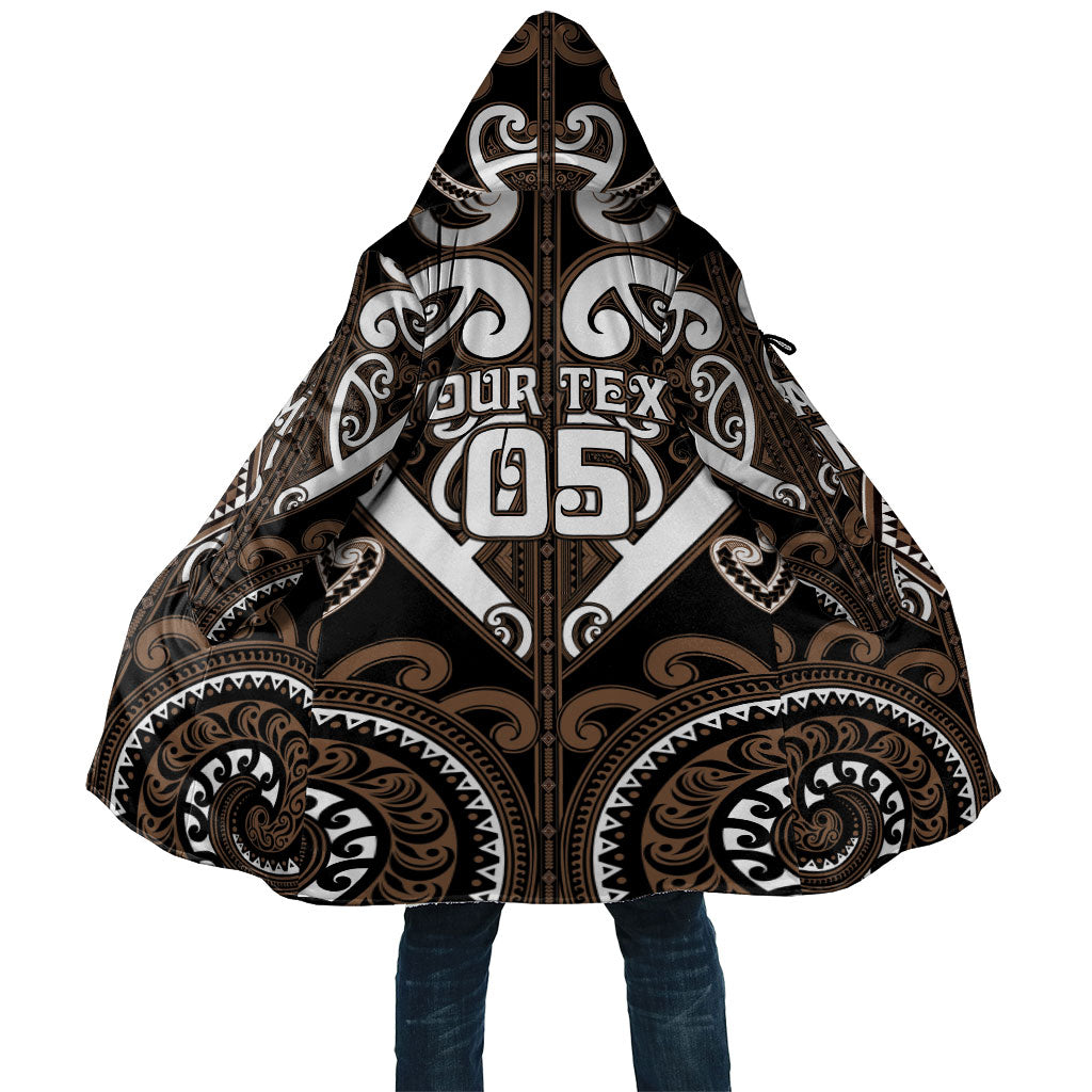 Custom Aotearoa Kati Mamoe Cloak Maori Tribal Pattern LT05 Unisex Brown - Polynesian Pride