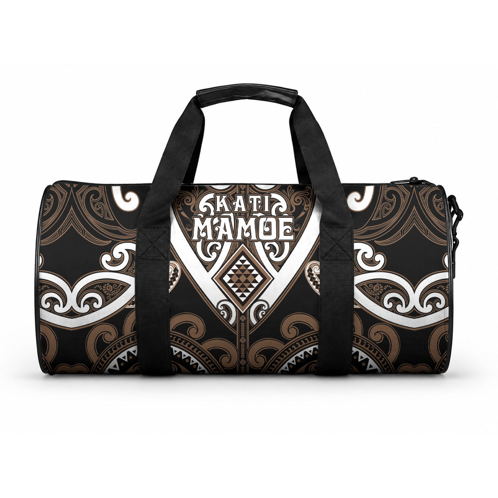 Aotearoa Kati Mamoe Duffle Bag Maori Tribal Pattern LT05 One size Brown - Polynesian Pride