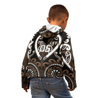 Custom Aotearoa Kati Mamoe Kid Hoodie Maori Tribal Pattern LT05 - Polynesian Pride