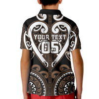 Custom Aotearoa Kati Mamoe Kid Polo Shirt Maori Tribal Pattern LT05 - Polynesian Pride