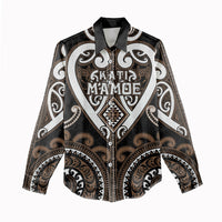 Custom Aotearoa Kati Mamoe Women Casual Shirt Maori Tribal Pattern LT05 - Polynesian Pride