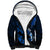 Personalized Hawaii Maui Sherpa Hoodie Polynesian Fish Hook Hibiscus Blue Version LT05 Unisex Blue - Polynesian Pride