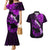 Hawaii Maui Couples Matching Mermaid Dress and Hawaiian Shirt Polynesian Fish Hook Hibiscus Purple Version LT05 Purple - Polynesian Pride