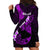 Hawaii Maui Hoodie Dress Polynesian Fish Hook Hibiscus Purple Version LT05 - Polynesian Pride