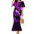 Hawaii Maui Mermaid Dress Polynesian Fish Hook Hibiscus Purple Version LT05 Women Purple - Polynesian Pride