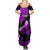 Hawaii Maui Summer Maxi Dress Polynesian Fish Hook Hibiscus Purple Version LT05 - Polynesian Pride