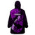 Hawaii Maui Wearable Blanket Hoodie Polynesian Fish Hook Hibiscus Purple Version LT05 - Polynesian Pride