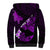 Personalized Hawaii Maui Sherpa Hoodie Polynesian Fish Hook Hibiscus Purple Version LT05 - Polynesian Pride