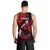 Hawaii Maui Men Tank Top Polynesian Fish Hook Hibiscus Red Version LT05 - Polynesian Pride