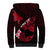 Hawaii Maui Sherpa Hoodie Polynesian Fish Hook Hibiscus Red Version LT05 - Polynesian Pride