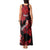 Hawaii Maui Tank Maxi Dress Polynesian Fish Hook Hibiscus Red Version LT05 - Polynesian Pride