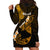 Hawaii Maui Hoodie Dress Polynesian Fish Hook Hibiscus Gold Version LT05 - Polynesian Pride