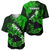 Hawaii Maui Baseball Jersey Polynesian Fish Hook Hibiscus Green Version LT05 - Polynesian Pride