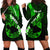 Hawaii Maui Hoodie Dress Polynesian Fish Hook Hibiscus Green Version LT05 - Polynesian Pride