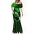 Personalized Hawaii Maui Mermaid Dress Polynesian Fish Hook Hibiscus Green Version LT05 - Polynesian Pride