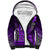 Personalized Hawaii Sherpa Hoodie Hammerhead Shark Kakau Polynesian Tribal Purple LT05 Unisex Purple - Polynesian Pride