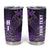 Personalized Hawaii Tumbler Cup Hammerhead Shark Kakau Polynesian Tribal Purple