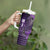 Personalized Hawaii Tumbler With Handle Hammerhead Shark Kakau Polynesian Tribal Purple