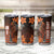 Personalized Hawaii Tumbler Cup Hammerhead Shark Kakau Polynesian Tribal Orange