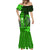 Personalized Hawaii Mermaid Dress Hammerhead Shark Kakau Polynesian Tribal Green LT05 - Polynesian Pride