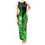 Personalized Hawaii Tank Maxi Dress Hammerhead Shark Kakau Polynesian Tribal Green LT05 Women Green - Polynesian Pride