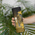 Personalized Hawaii Skinny Tumbler Hammerhead Shark Kakau Polynesian Tribal Gold