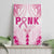 Breast Cancer Pink Out Canvas Wall Art Polynesian Art Tattoo White Version