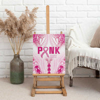 Breast Cancer Pink Out Canvas Wall Art Polynesian Art Tattoo White Version LT05 - Polynesian Pride
