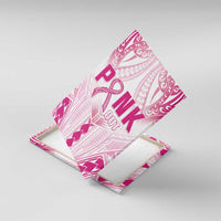 Breast Cancer Pink Out Canvas Wall Art Polynesian Art Tattoo White Version LT05 With Frame White - Polynesian Pride