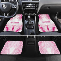 Breast Cancer Pink Out Car Mats Polynesian Art Tattoo White Version LT05 Set 4pcs White - Polynesian Pride