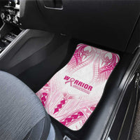 Breast Cancer Pink Out Car Mats Polynesian Art Tattoo White Version LT05 - Polynesian Pride