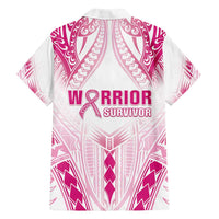 Breast Cancer Pink Out Family Matching Summer Maxi Dress and Hawaiian Shirt Polynesian Art Tattoo White Version LT05 - Polynesian Pride
