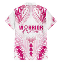 Breast Cancer Pink Out Hawaiian Shirt Polynesian Art Tattoo White Version LT05 - Polynesian Pride