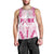 Breast Cancer Pink Out Men Tank Top Polynesian Art Tattoo White Version