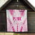 Breast Cancer Pink Out Quilt Polynesian Art Tattoo White Version