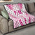 Breast Cancer Pink Out Quilt Polynesian Art Tattoo White Version