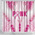 Breast Cancer Pink Out Shower Curtain Polynesian Art Tattoo White Version