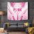 Breast Cancer Pink Out Tapestry Polynesian Art Tattoo White Version